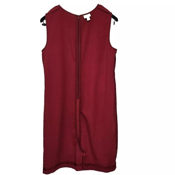 J. Jill Red Sleeveless Sheath Dress Size 10 Classiccore Business Cocktail Party - Picture 9 of 10